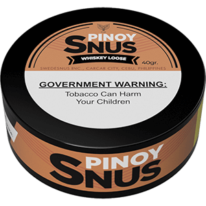 Pinoy Snus is a locally made Swedish style of snus manufactured by Swedesnus Inc. in Carcar City, Cebu, Philippines. PinoySnus Whiskey Loose comes with a mild smoky whiskey flavor.