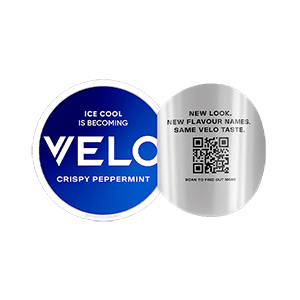 Velo Crispy Peppermint is a tobacco-free snus with an intense taste of mint and a cool burn