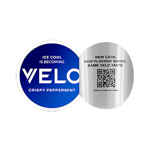 VELO Crispy Peppermint (Ice Cool) Slim NICOTINE POUCHES Swebest