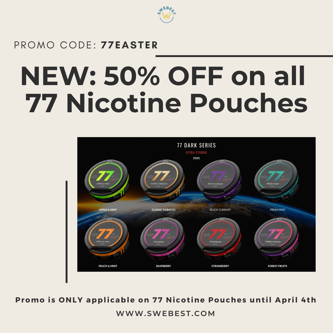 77 Nicotine Pouches now in store