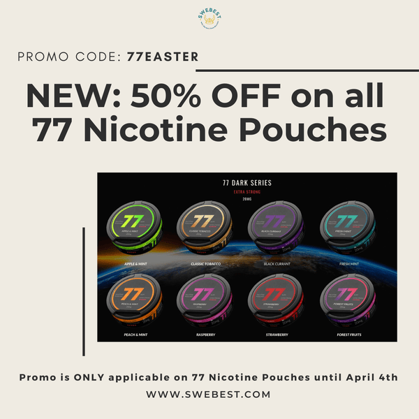 77 Nicotine Pouches now in store