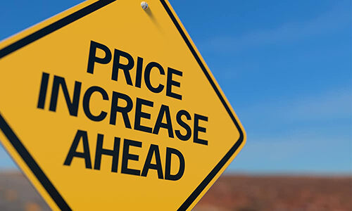 Notification: Price increase
