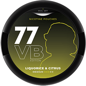 Buy 77 VB Edition Liquorice & Citrus nicotine pouches in the Philippines