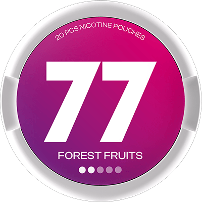 The aroma of 77 Forest Fruits nicotine pouches are enchanting with its intensity and carefully selected combination of flavors