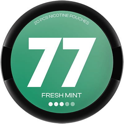 77 Fresh Mint nicotine pouch is an ideal choice for every fan of refreshment, the delicious taste of crispy mint is a classic in its pure form