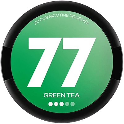 Discover the refined taste of 77 Green Tea nicotine pouches