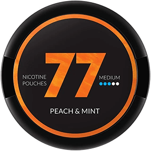 77 Nicotine Pouches with the taste of peach and mint is now available to buy in the Philippines