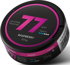 77 Nicotine Pouches Raspberry is enchanting with its intensity and carefully selected combination of flavors!