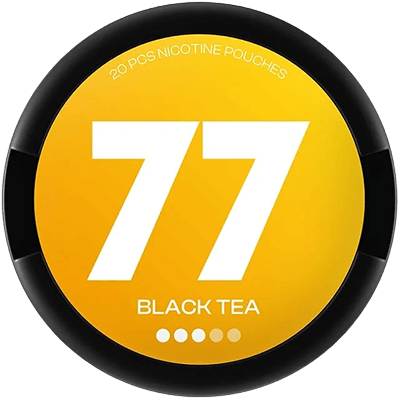 77 Nicotine Pouches Black Tea are strong, discreet, and offer a special tea-inspired taste