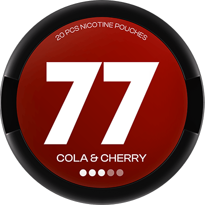 77 Cola and Cherry has the taste of regular cola but with hints of ripe cherries that give a little more body and sweetness to the regular cola taste