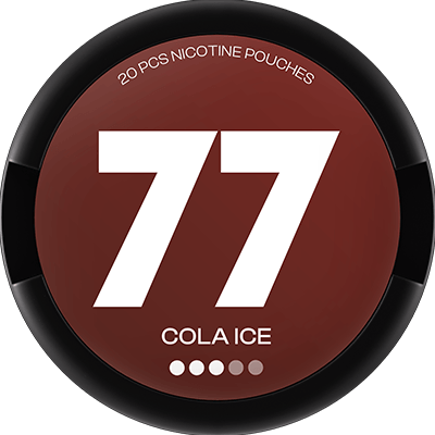 77 Cola Ice nicotine pouches has a fresh flavor of Cola with a touch of icy mint