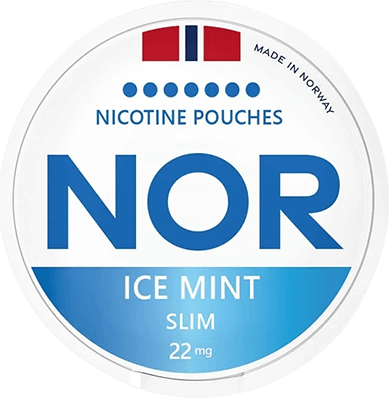Discover the refreshing coolness of NOR Ice Mint Slim nicotine pouches