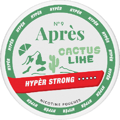 Experience the bold taste of Après No.9 Cactus Lime Hyper Strong. Combining refreshing cactus and zesty lime.