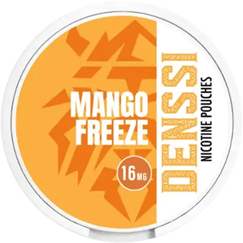 Denssi Mango Freeze extra strong slim nicotine pouches with tropical mango flavor