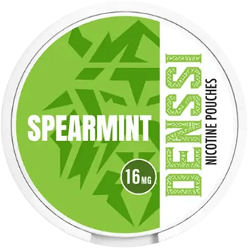 Denssi Spearmint extra strong slim nicotine pouches with fresh and smooth spearmint flavor