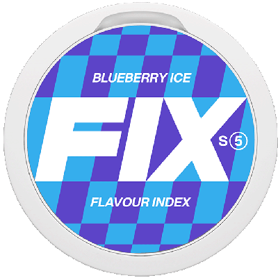 Nicotine pouch with a sweet and cool blend of blueberries and field berries with menthol