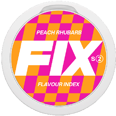 Buy FIX Peach Rhubarb s2 Slim nicotine pouches online in the Philippines
