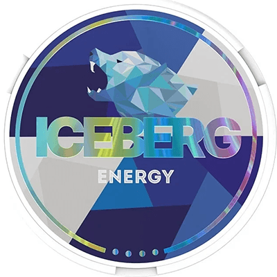ICEBERG Energy is a tobacco-free, all-white nicotine pouch with a bold and recognizable energy drink flavor