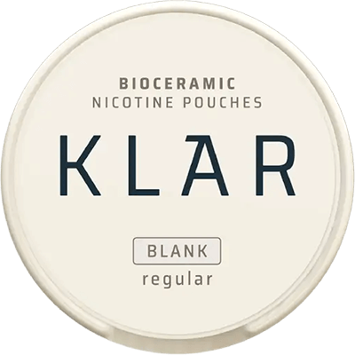 Klar Blank Regular Mini 3mg Nicotine Pouches, Neutral, unflavoured pouches with patented bioceramic tech
