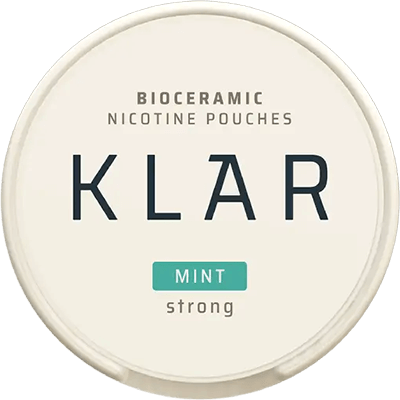 Klar Mint Strong Mini 6mg nicotine pouches deliver a refreshing natural mint flavor in a convenient mini format