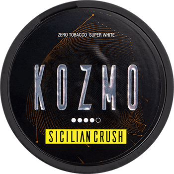 A tobacco-free snus that contains nicotine from Kozmo with a sour taste of citrus.