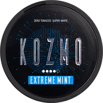 Kozmo Extreme Mint combines the taste of cool mint with notes of frosty peppermint.