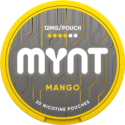 Enjoy MYNT Mango Strong, a compact nicotine pouch delivering powerful performance in a discreet format.