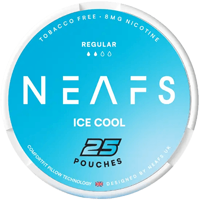 Discover the refreshing intensity of NEAFS Ice Cool X-Strong. Each pouch contains 8 mg of nicotine and delivers a crisp mint flavor.