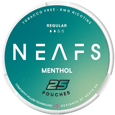 Buy NEAFS Menthol nicotine pouches with regular strength in the Philippines