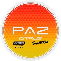 PAZ Citrus Sunrise X Strong delivers a wonderfully fruity taste of citrus.