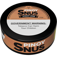 Load image into Gallery viewer, Pinoy Snus is a locally made Swedish style of snus manufactured by Swedesnus Inc. in Carcar City, Cebu, Philippines. PinoySnus Whiskey Loose comes with a mild smoky whiskey flavor.