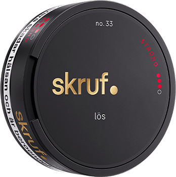 Skruf Stark Loose snus has a slightly mild tobacco taste that is accompanied by the traditional flavors citrus, bergamot and rose oil. 