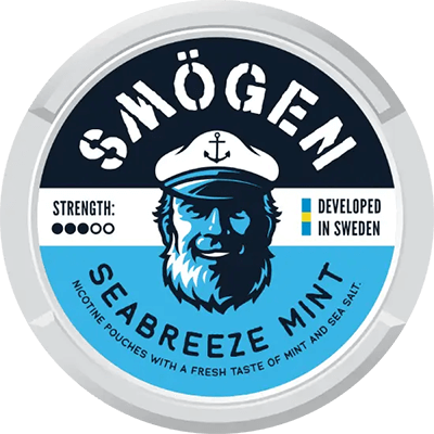 Smögen Seabreeze Mint nicotine pouches with mint flavor inspired by the Swedish coastline