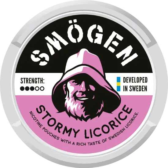 Smögen Stormy Licorice nicopods offers a rich Swedish licorice taste with a subtle salty and earthy character