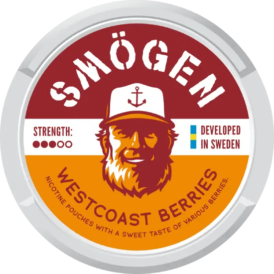 Smögen Westcoast Berries nicotine pouches blends wild Nordic berry flavors with a touch of coastal freshness