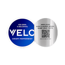Load image into Gallery viewer, Velo Crispy Peppermint is a tobacco-free snus with an intense taste of mint and a cool burn