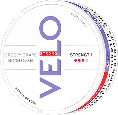 VELO Groovy Grape Nicotine Pouches has a combination of red grapes with hints of freshness and acidity.