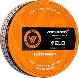 Buy VELO McLaren Sweet Papaya Limited Edition nicotine pouches in the Philippines