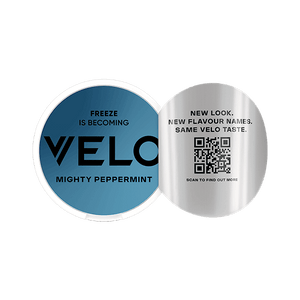 Velo Freeze has become Mighty Peppermint - new name and design, but same product.