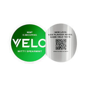 Velo Mint has become Witty Spearmint new name and design, but same product.