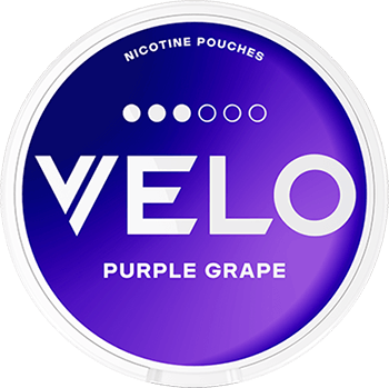 VELO Groovy Grape nicotine pouches has a combination of red grapes with hints of freshness and acidity.