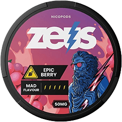 Buy ZEUS Epic Berry 50 mg nicotine pouches in the Philippines.