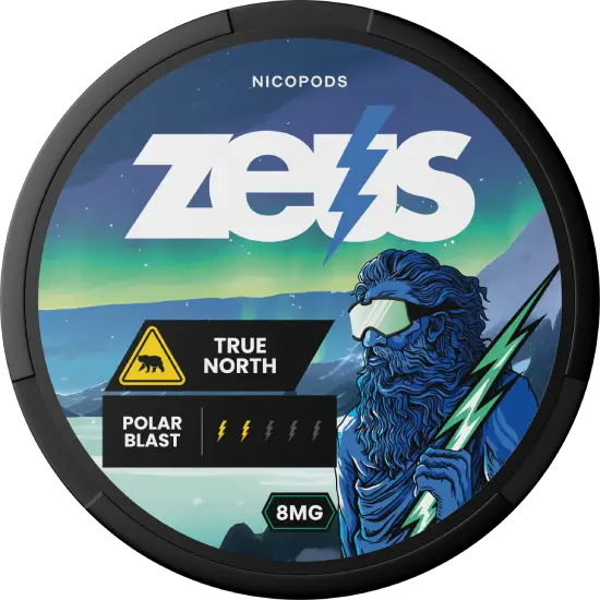 Order ZEUS True North Light nicotine pouches online in the Philippines at swebest.com