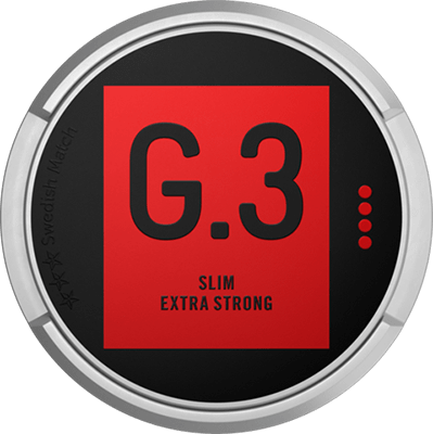 G3 Extra Strong has the traditional General snus taste with an optimized fit, high nicotine content and long-lasting slim portions