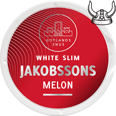 Jakobssons Melon White Slim has a fruity and sweet melon flavor, perfect for you who got a sweet tooth. 