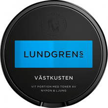Load image into Gallery viewer, The taste is inspired by citrus with elements of wild rose from the west coast rosehip and with floral heather that is added to the classic taste of Lundgren&#39;s snus. 