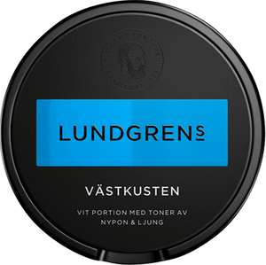 The taste is inspired by citrus with elements of wild rose from the west coast rosehip and with floral heather that is added to the classic taste of Lundgren's snus. 