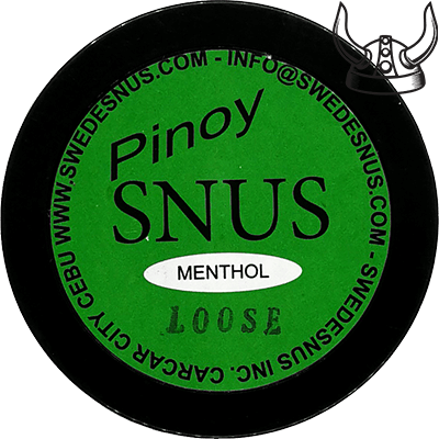 Pinoy Snus Menthol Loose is a Swedish style of tobacco snus manufactured in Carcar City, Cebu, Philippines.