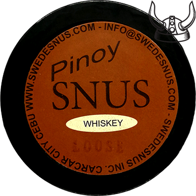 Pinoy Snus is a locally made Swedish style of snus manufactured by Swedesnus Inc. in Carcar City, Cebu, Philippines.  PinoySnus Whiskey Loose comes with a mild smoky whiskey flavor.