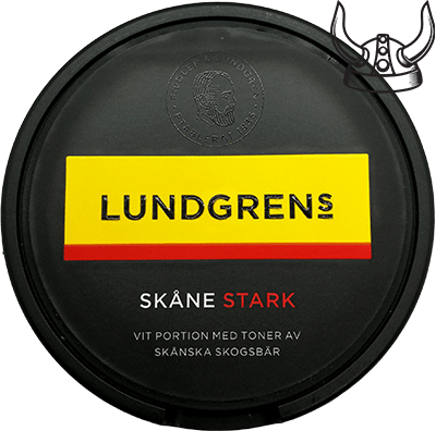 Lundgrens Skåne Stark snus has a rich tobacco flavor with notes of Swedish forest berries.